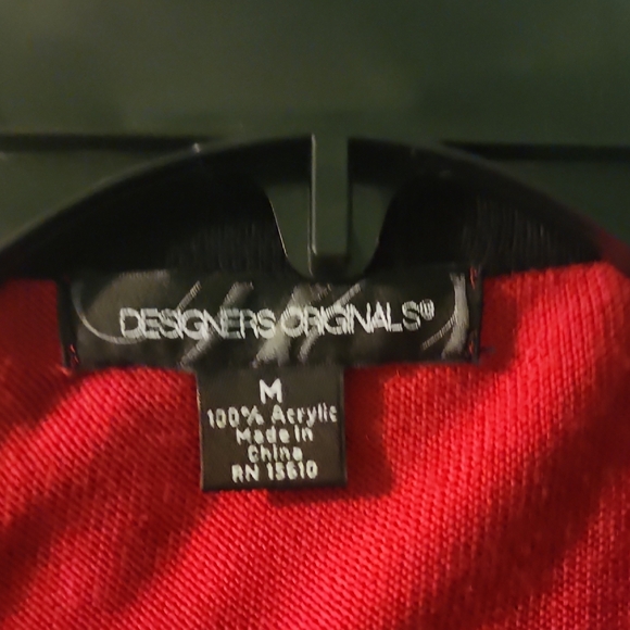 Red and Black Open Cardigan - Picture 6 of 6